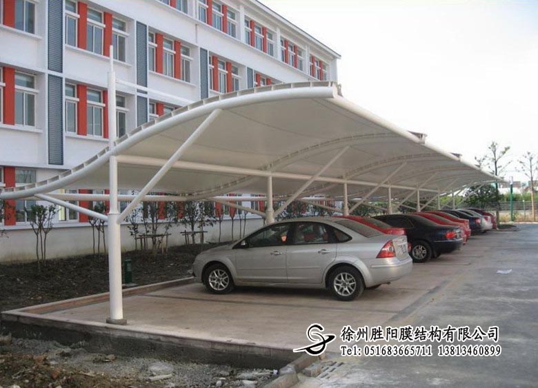 膜結構停車棚004